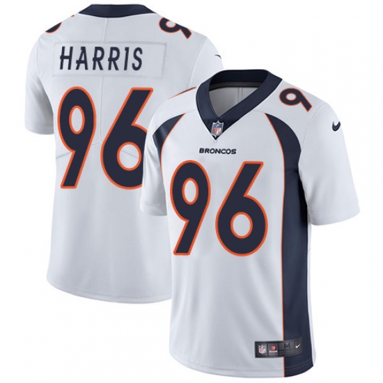 Youth Nike Denver Broncos #96 Shelby Harris White Vapor Untouchable Limited Player NFL Jersey - Ujersey