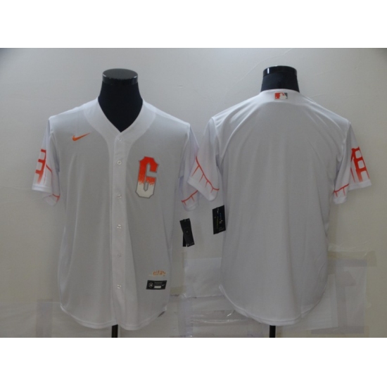 Men's San Francisco Giants Blank Nike White 2021 City Connect Replica Player Jersey - Ujersey