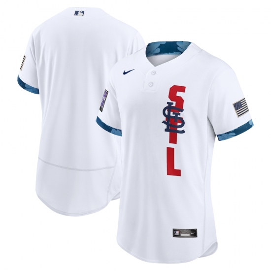 Men's St. Louis Cardinals Blank Nike White 2021 MLB All-Star Game Authentic Jersey - Ujersey