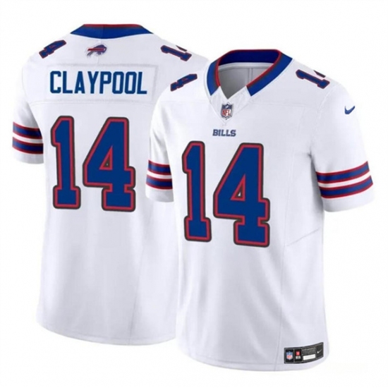 Men's Buffalo Bills #14 Chase Claypool White 2024 F.U.S.E. Vapor Untouchable Limited Football Stitched Jersey - Ujersey