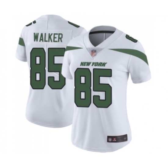 Women's New York Jets #85 Wesley Walker White Vapor Untouchable Limited Player Football Jersey - Ujersey