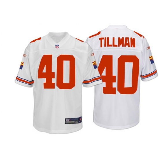 Reebok Arizona Cardinals #40 Pat Tillman White Authentic Throwback NFL Jersey - ujerseystore