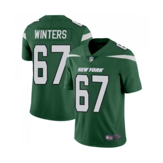 Youth New York Jets #67 Brian Winters Green Team Color Vapor Untouchable Limited Player Football Jersey - Ujersey