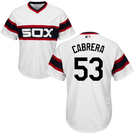Youth Majestic Chicago White Sox #53 Melky Cabrera Authentic White 2013 Alternate Home Cool Base MLB Jersey - Ujersey