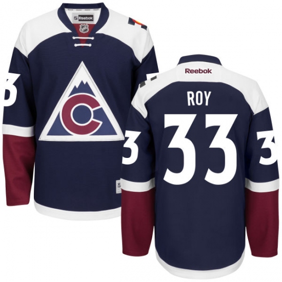 Women's Reebok Colorado Avalanche #33 Patrick Roy Premier Blue Third NHL Jersey - Ujersey