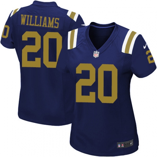 Women's Nike New York Jets #20 Marcus Williams Limited Navy Blue Alternate NFL Jersey - Ujersey