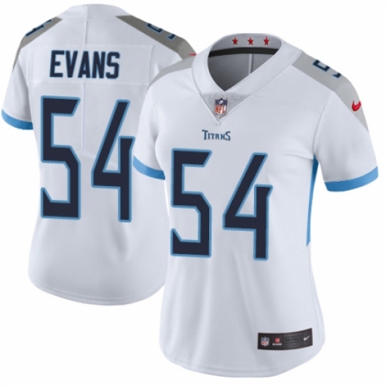 Women's Nike Tennessee Titans #54 Rashaan Evans White Vapor Untouchable Limited Player NFL Jersey - Ujersey