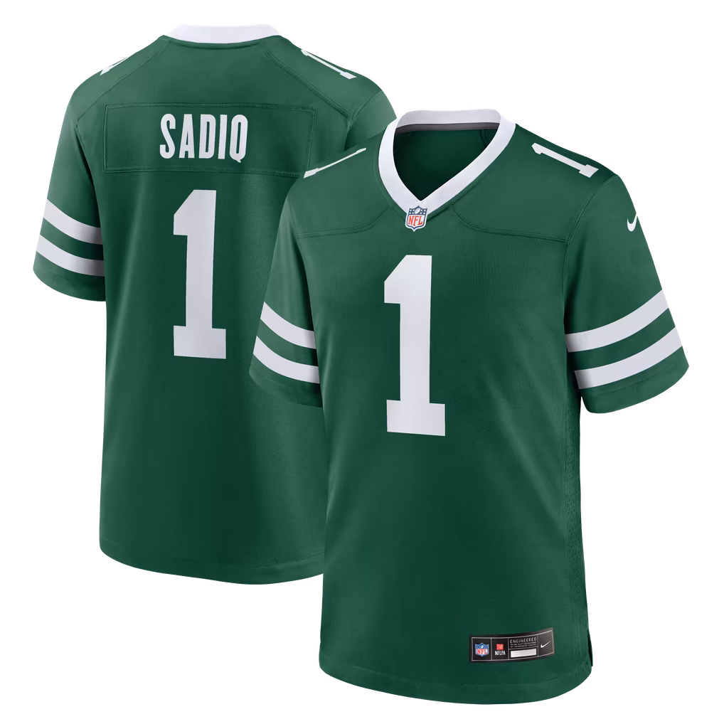 Men's New York Jets Kenyon Sadiq Nike Green Team Game Jersey - SUjersey01
