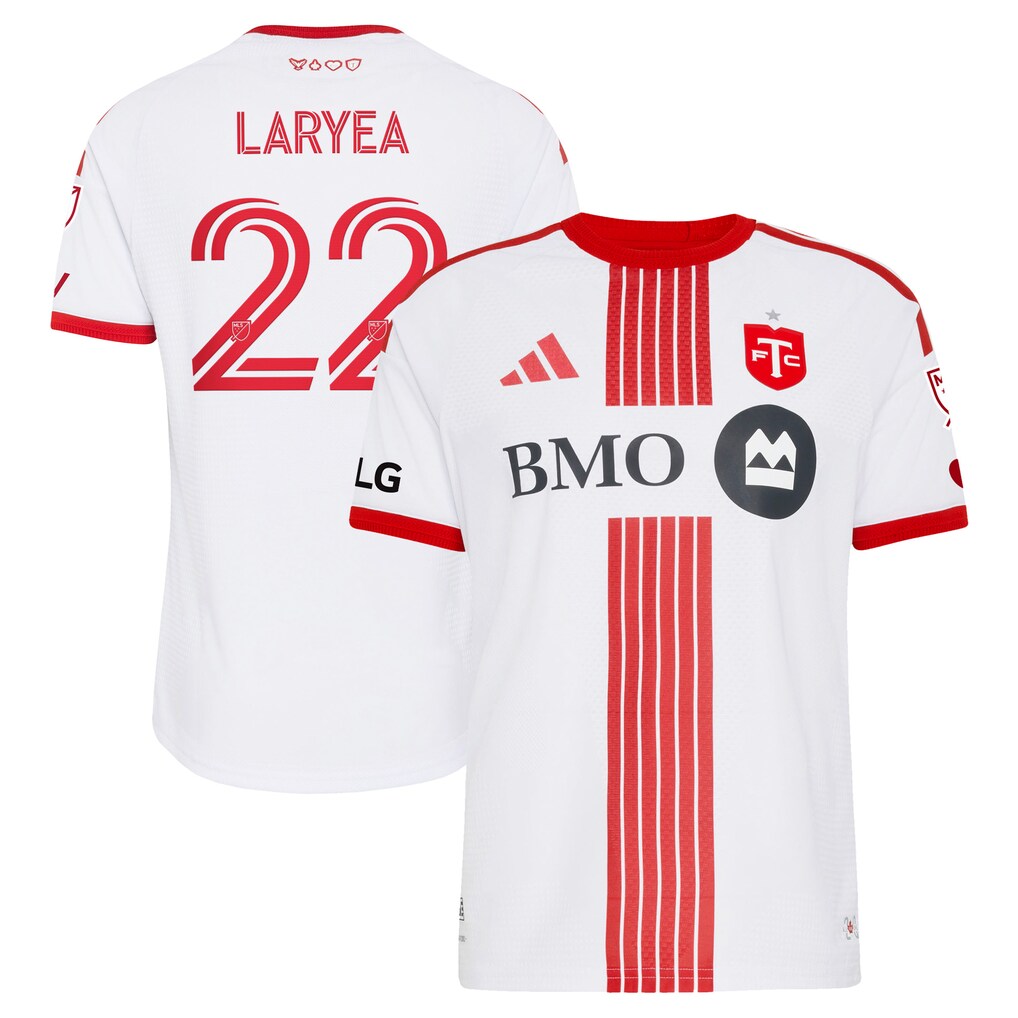 Men's Toronto FC Richie Laryea adidas White 2026 Winter Kit On-Field Authentic Patch Jersey - Ujersey