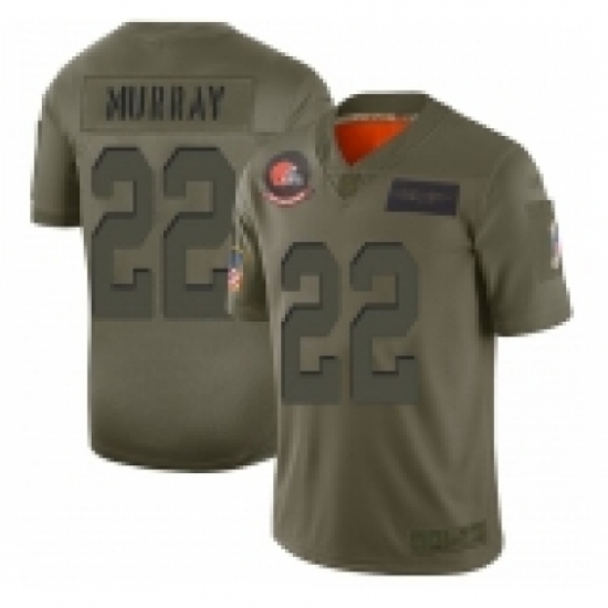 Women's Cleveland Browns #22 Eric Murray Limited Camo 2019 Salute to Service Football Jerseys - Ujersey