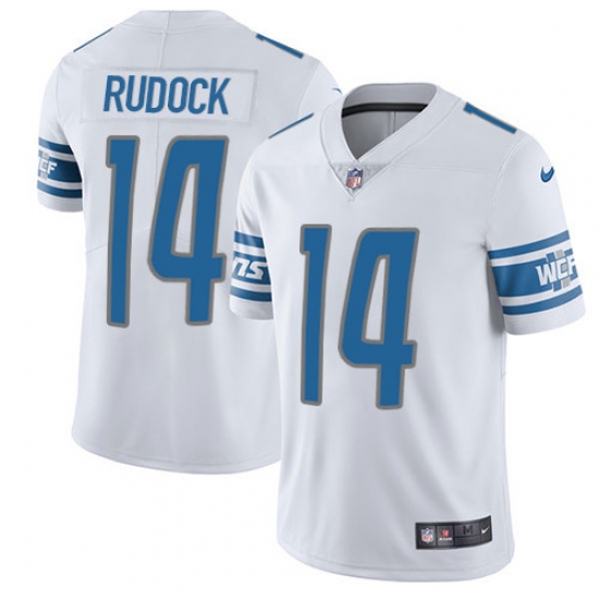 Youth Nike Detroit Lions #14 Jake Rudock Limited White Vapor Untouchable NFL Jersey - Ujersey