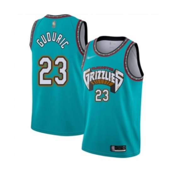 Men's Memphis Grizzlies #23 Marko Guduric Authentic Green Hardwood Classic Basketball Jersey - Ujersey