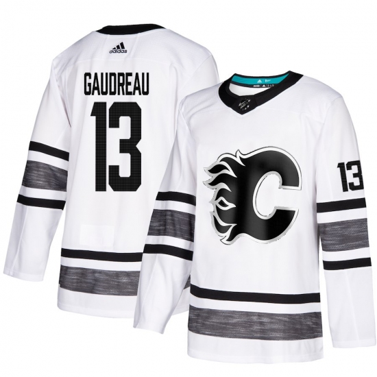 Men's Adidas Calgary Flames #13 Johnny Gaudreau White 2019 All-Star Game Parley Authentic Stitched NHL Jersey - Ujersey
