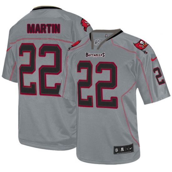 Men's Nike Tampa Bay Buccaneers #22 Doug Martin Elite Lights Out Grey NFL Jersey - Ujersey