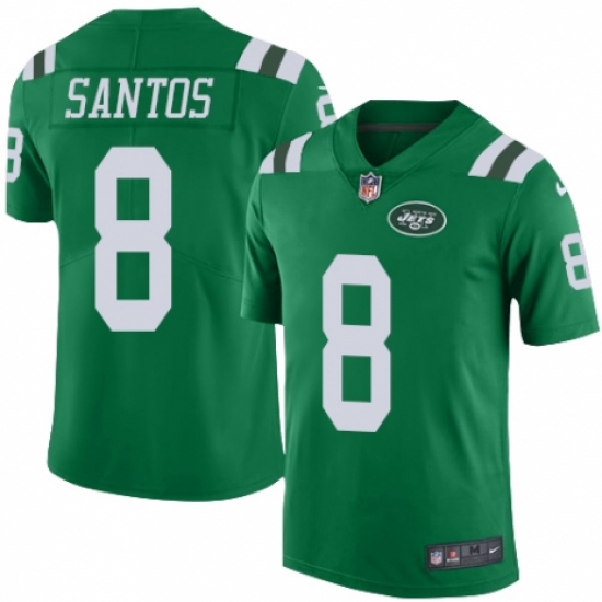 Youth Nike New York Jets #8 Cairo Santos Limited Green Rush Vapor Untouchable NFL Jersey - Ujersey