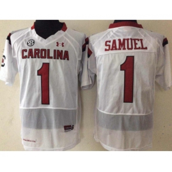 South Carolina Gamecocks 1 Gamecock Samuel White College Football Jersey - Ujersey