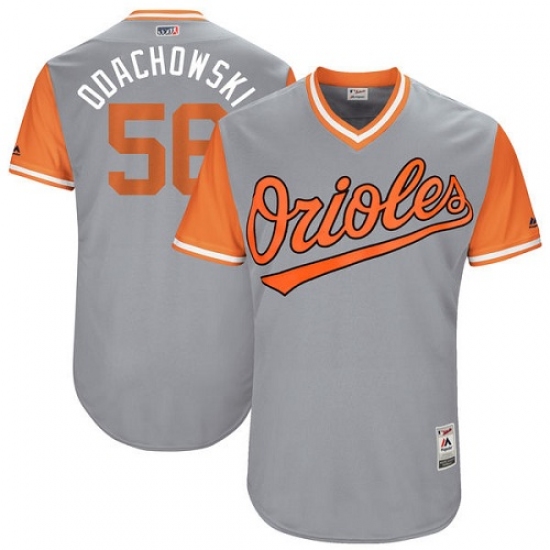 Men's Majestic Baltimore Orioles #56 Darren O'Day 