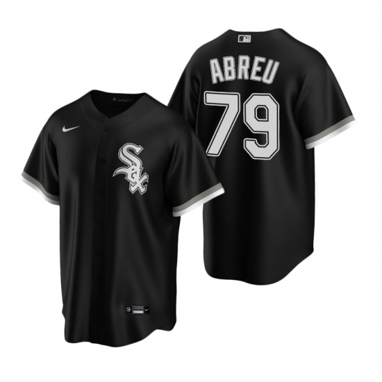 Men's Nike Chicago White Sox #79 Jose Abreu Black Alternate Stitched Baseball Jersey - Ujersey