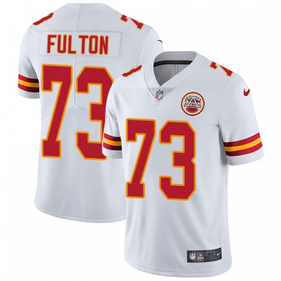 Men's Nike Kansas City Chiefs #73 Zach Fulton White Vapor Untouchable Limited Player NFL Jersey - Ujersey