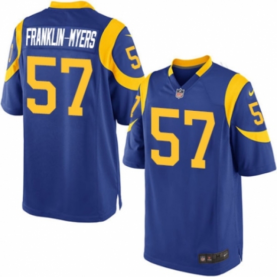 Men's Nike Los Angeles Rams #57 John Franklin-Myers Game Royal Blue Alternate NFL Jersey