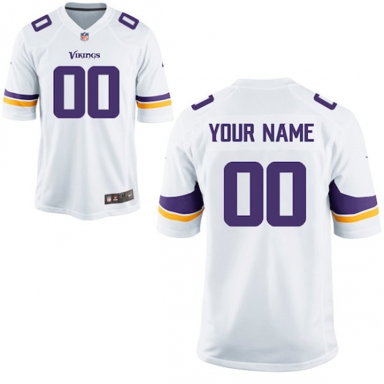 Nike Men's Minnesota Vikings Customized White Game Jersey - Ujersey