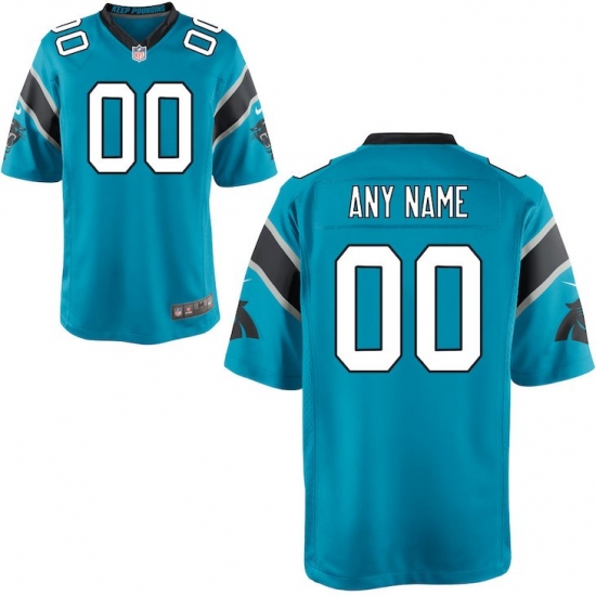 Mens Carolina Panthers Nike Blue Customized Alternate Game Jersey - Ujersey
