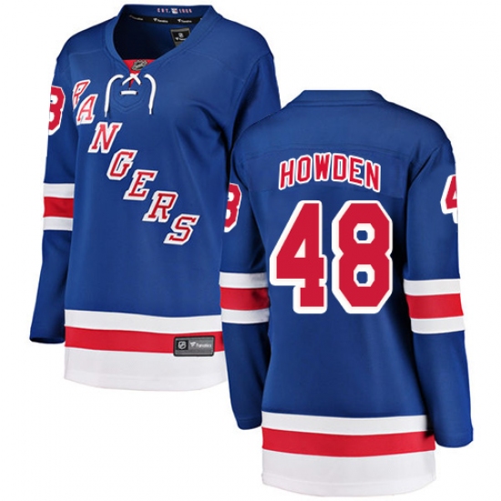 Women's New York Rangers #48 Brett Howden Fanatics Branded Royal Blue Home Breakaway NHL Jersey - Ujersey