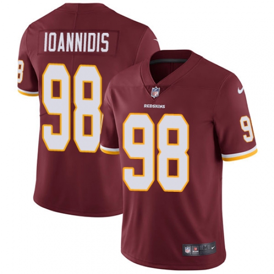 Youth Nike Washington Redskins #98 Matthew Ioannidis Burgundy Red Team Color Vapor Untouchable Elite Player NFL Jersey