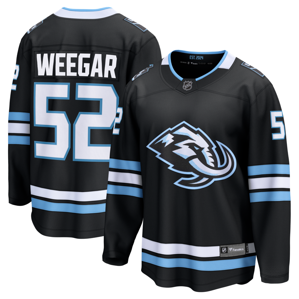 Men's Utah Mammoth MacKenzie Weegar Fanatics Black Home Breakaway Jersey - U-jersey