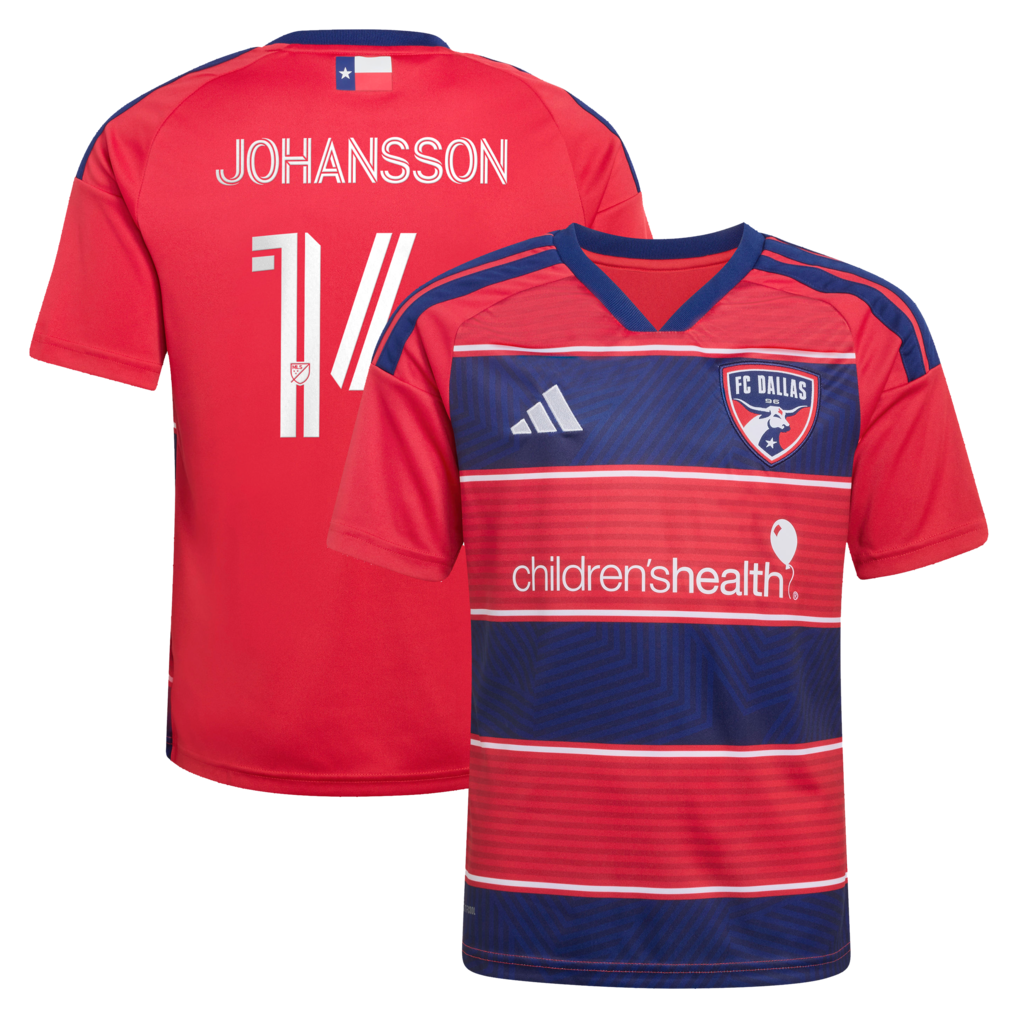 Youth FC Dallas Herman Johansson adidas Red 2026 DNA Kit Replica Jersey - Ujersey