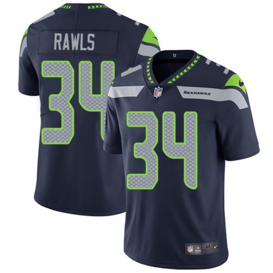 Youth Nike Seattle Seahawks #34 Thomas Rawls Steel Blue Team Color Vapor Untouchable Limited Player NFL Jersey - Ujersey