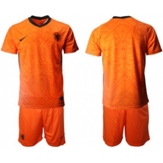 Men's Netherlands Custom Euro 2021 Soccer Jersey and Shorts - Ujersey
