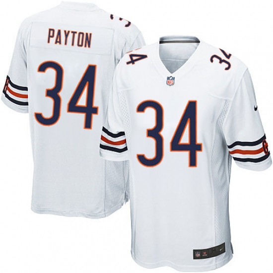 Men's Nike Chicago Bears #34 Walter Payton Game White NFL Jersey - Ujersey
