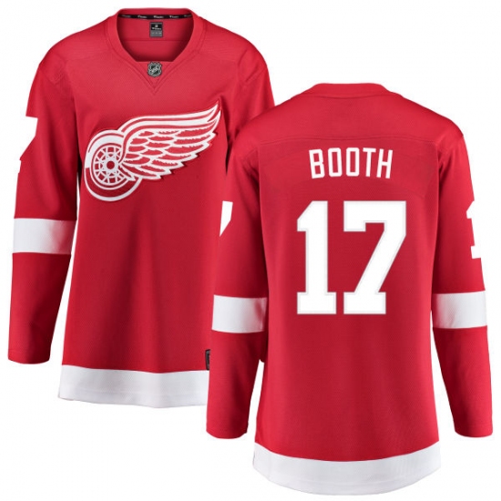 Women's Detroit Red Wings #17 David Booth Fanatics Branded Red Home Breakaway NHL Jersey - Ujersey