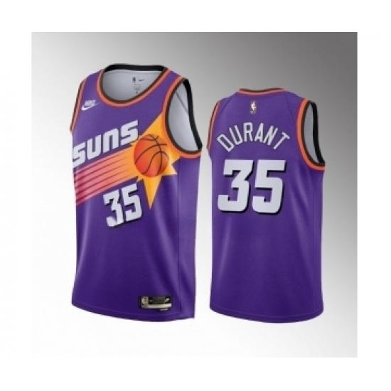 Men's Phoenix Suns #35 Kevin Durant Purple Classic Edition Stitched Basketball Jersey - Ujersey