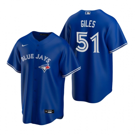 Men's Nike Toronto Blue Jays #51 Ken Giles Royal Alternate Stitched Baseball Jersey - Ujersey