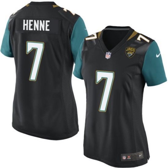 Women's Nike Jacksonville Jaguars #7 Chad Henne Game Black Alternate NFL Jersey - Ujersey