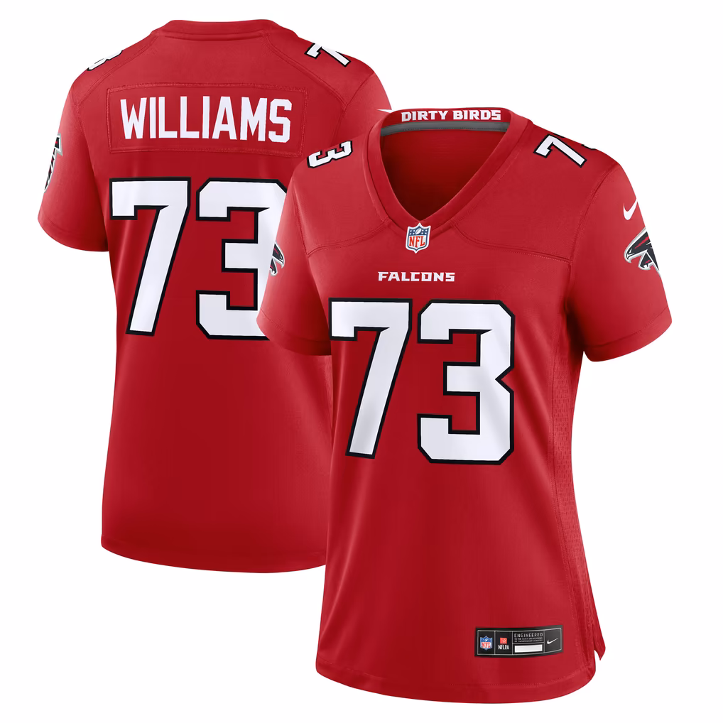 Women's Atlanta Falcons Cameron Williams Nike Red Team Game Jersey
