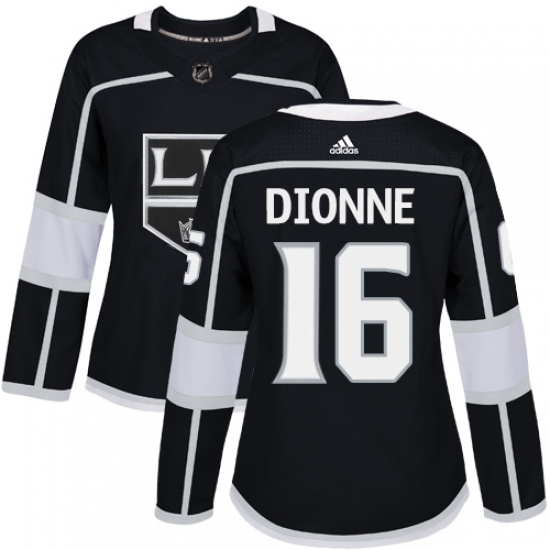Women's Adidas Los Angeles Kings #16 Marcel Dionne Authentic Black Home NHL Jersey - Ujersey