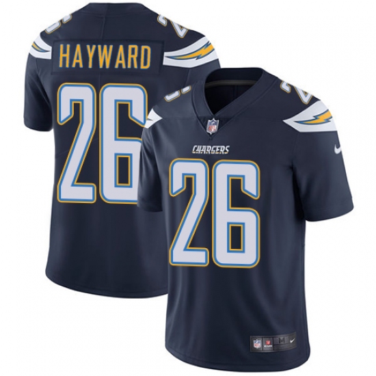Youth Nike Los Angeles Chargers #26 Casey Hayward Elite Navy Blue Team Color NFL Jersey - Ujersey