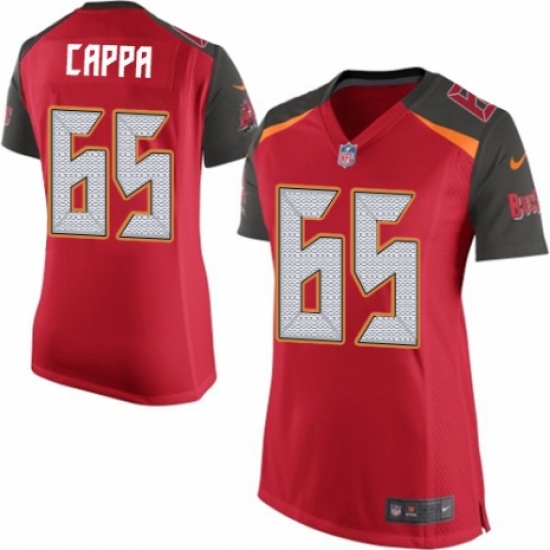 Women's Nike Tampa Bay Buccaneers #65 Alex Cappa Game Red Team Color NFL Jersey - Ujersey