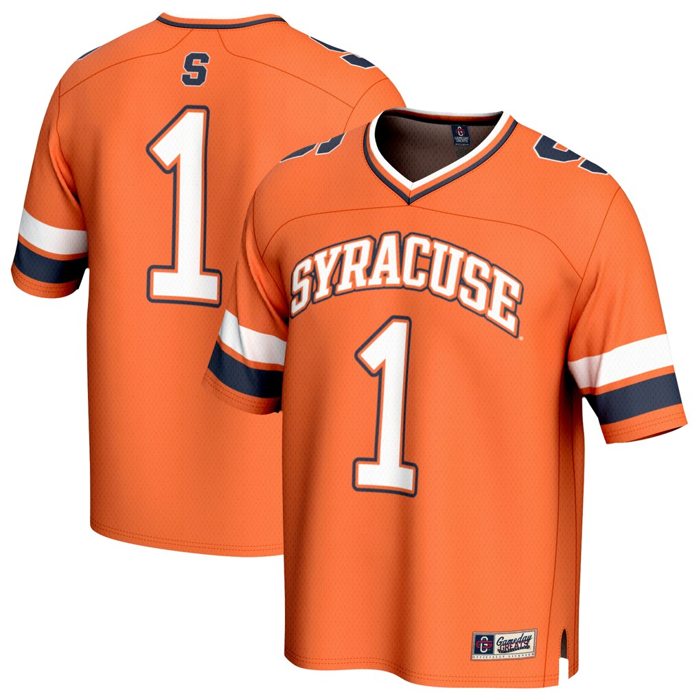 Unisex GameDay Greats Orange #1 Syracuse Orange Lightweight Collegiate Football Fashion Jersey - U-jersey