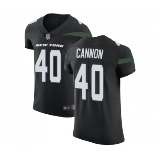 Men's New York Jets #40 Trenton Cannon Black Alternate Vapor Untouchable Elite Player Football Jersey - Ujersey