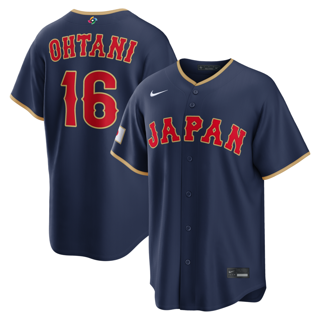 Men's Japan Baseball Shohei Ohtani Nike Navy 2026 World Baseball Classic Road Stadium Jersey - U-jersey