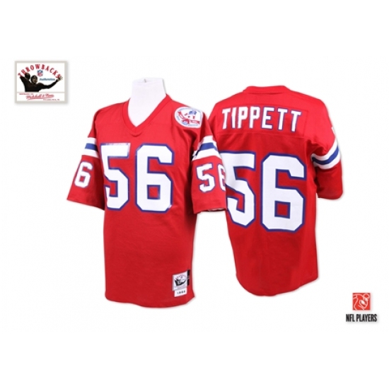 Mitchell and Ness New England Patriots #56 Andre Tippett Red Authentic Throwback NFL Jersey - Ujersey