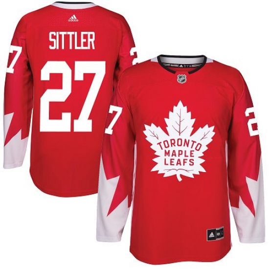Youth Adidas Toronto Maple Leafs #27 Darryl Sittler Authentic Red Alternate NHL Jersey - Ujersey
