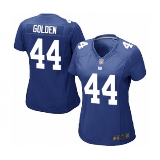 Women's New York Giants #44 Markus Golden Game Royal Blue Team Color Football Jersey - Ujersey