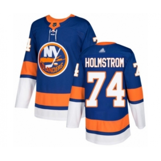 Youth New York Islanders #74 Simon Holmstrom Authentic Royal Blue Home Hockey Jersey - Ujersey