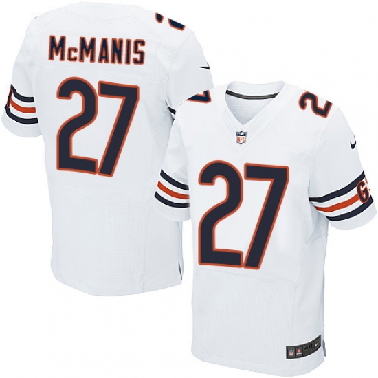 Men's Nike Chicago Bears #27 Sherrick McManis Elite White NFL Jersey