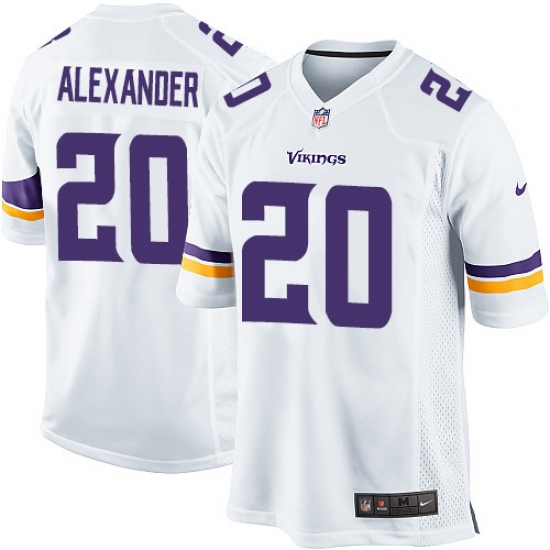 Men's Nike Minnesota Vikings #20 Mackensie Alexander Game White NFL Jersey - Ujersey